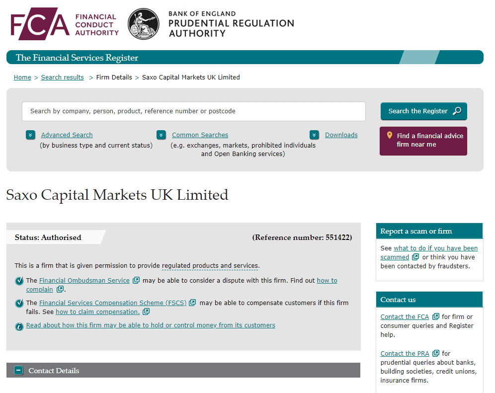 Licenza FCA di Saxo Bank Licenza FCA di Saxo Bank